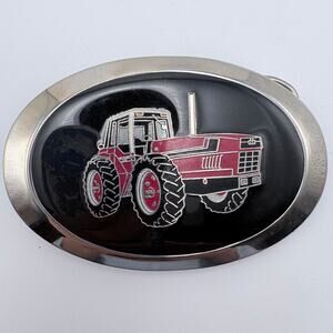 International Harvester Enamel and Silver-Tone Belt Buckle